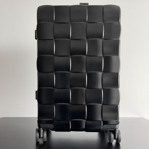 Bottega Veneta Odyssey Cabin Suitcase In 3D Intreccio Polycarbonate Black