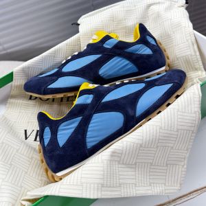Bottega Veneta Orbit Flash Sneakers Unisex Suede and Nylon Blue