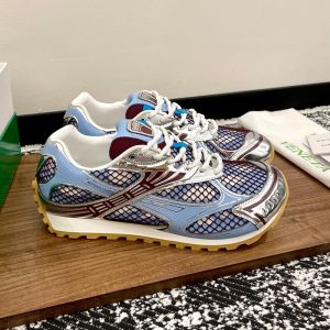 Bottega Veneta Orbit Sneakers Unisex Technical Fabric and Mesh Blue