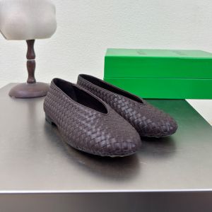 Bottega Veneta Rosa Ballerinas Women Intrecciato Piccolo Lambskin Coffee