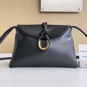 Bottega Veneta Small Liberta Crossbody Bags In Smooth Calfskin Black