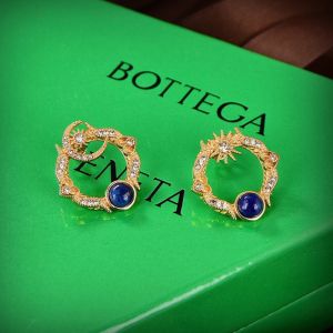 Bottega Veneta Star Moon Earrings In Metal Gold