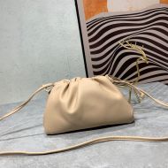 Bottega Veneta Mini Pouch with Strap In Calfskin Apricot