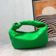 Bottega Veneta Small Jodie Shoulder Bag In Intrecciato Leather Green