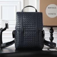 Bottega Veneta Back To School Backpack In Intrecciato Calfskin Navy Blue