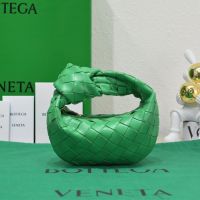 Bottega Veneta Micro Jodie Top Handle Bag In Intrecciato Leather Green
