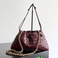Bottega Veneta Dustbag Notte In Intrecciato Leather Burgundy