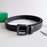 Bottega Veneta 3.5 Belt with Matte Pin Buckle In Intrecciato Calfskin Coffee