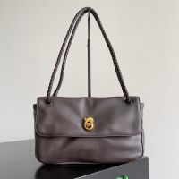 Bottega Veneta Madison Shoulder Bag In Intrecciato Leather Dark Brown