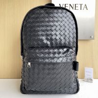 Bottega Veneta Medium Classic Backpack In Intrecciato Leather Black