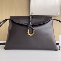 Bottega Veneta Medium Liberta Crossbody Bags In Smooth Calfskin Coffee