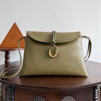 Bottega Veneta Medium Liberta Crossbody Bags In Smooth Calfskin Olive