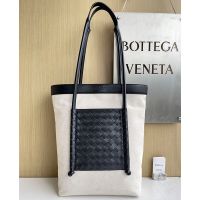 Bottega Veneta Portello Tote 41 In Canvas Beige/Black