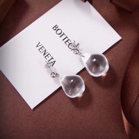 Bottega Veneta Drop Pendant Earrings In Resin Transparent