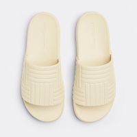 Bottega Veneta Rubber Slides Unisex Beige