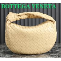 Bottega Veneta Small Jodie Shoulder Bag In Intrecciato Leather Apricot