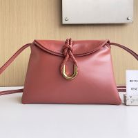 Bottega Veneta Small Liberta Crossbody Bags In Smooth Calfskin Red