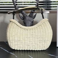 Bottega Veneta Small Sardine Top Handle Bag In Wicker Beige