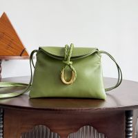 Bottega Veneta Baby Liberta Crossbody Bags In Smooth Calfskin Green