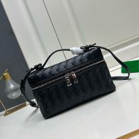 Bottega Veneta Bang Bang Vanity Case In Intrecciato Leather Black/Silver