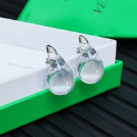 Bottega Veneta Drop Earrings In Metal and Resin White