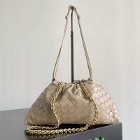Bottega Veneta Dustbag Notte In Intrecciato Leather Light Brown