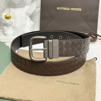 Bottega Veneta 4.0 Belt with Matte Pin Loop Buckle In Intrecciato Calfskin Coffee