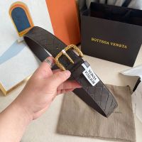 Bottega Veneta Intrecciato Wide Belt Calfskin with Intrecciato Buckle Coffee