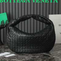 Bottega Veneta Jodie Shoulder Bag In Intrecciato Leather Black/Gold