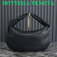 Bottega Veneta Jodie Shoulder Bag In Intrecciato Leather Black/Silver