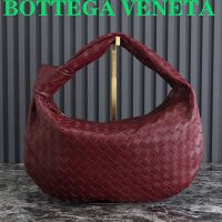 Bottega Veneta Jodie Shoulder Bag In Intrecciato Leather Burgundy