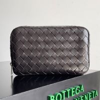 Bottega Veneta Medium Organizer In Intrecciato Calfskin Coffee
