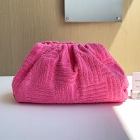 Bottega Veneta Pouch In Terry Pink