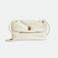 Bottega Veneta Madison Shoulder Bag In Intrecciato Leather Beige