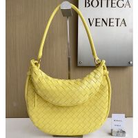 Bottega Veneta Medium Gemelli Shoulder Bag In Intrecciato Leather Yellow