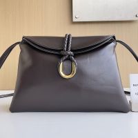 Bottega Veneta Medium Liberta Crossbody Bags In Smooth Calfskin Dark Brown