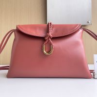 Bottega Veneta Medium Liberta Crossbody Bags In Smooth Calfskin Red