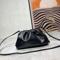 Bottega Veneta Mini Pouch with Strap In Calfskin Black