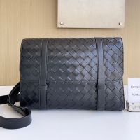 Bottega Veneta Piccolo Portfolio In Intrecciato Leather Black