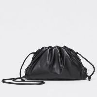 Bottega Veneta Pouch with Strap In Calfskin Black