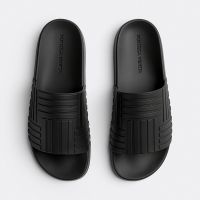 Bottega Veneta Rubber Slides Unisex Black