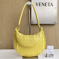 Bottega Veneta Small Gemelli Shoulder Bag In Intrecciato Leather Yellow
