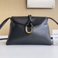 Bottega Veneta Small Liberta Crossbody Bags In Smooth Calfskin Black