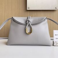 Bottega Veneta Small Liberta Crossbody Bags In Smooth Calfskin Light Blue