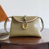 Bottega Veneta Small Liberta Crossbody Bags In Smooth Calfskin Olive