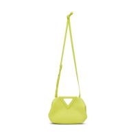 Bottega Veneta Small Point Top Handle Bag In Calfskin Green