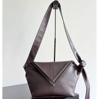 Bottega Veneta Small Sawyer Shoulder Bag In Calfskin Coffee