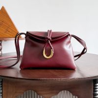 Bottega Veneta Baby Liberta Crossbody Bags In Smooth Calfskin Burgundy