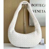 Bottega Veneta Buddy Crossbody Bag In Intrecciato Lambskin White