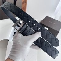 Bottega Veneta 3.5 Belt with Watch Buckle In Intrecciato Calfskin Black